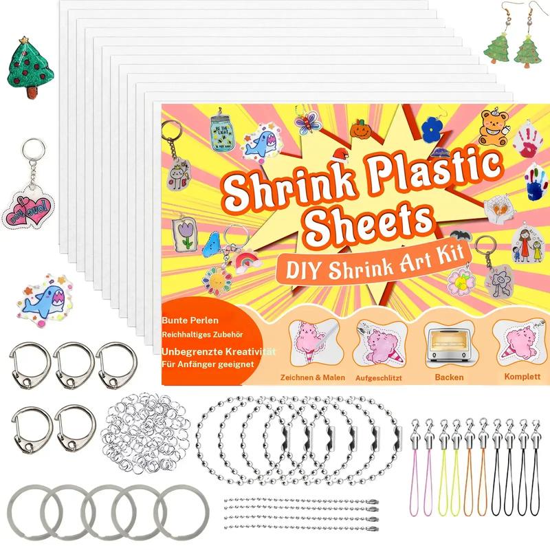 🎁2026 Nieuw binnen 50% KORTING💥DIY Shrinky Dinks sleutelhangerset, kunstactiviteiten voor kinderen en feestartikelen