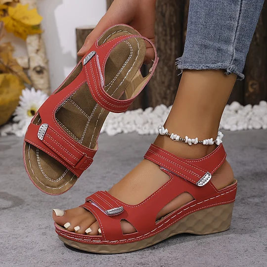 🎁2026 Nieuw binnen 50% KORTING💥 – Modieuze zomersandalen voor dames met sleehak en orthopedische sandalen