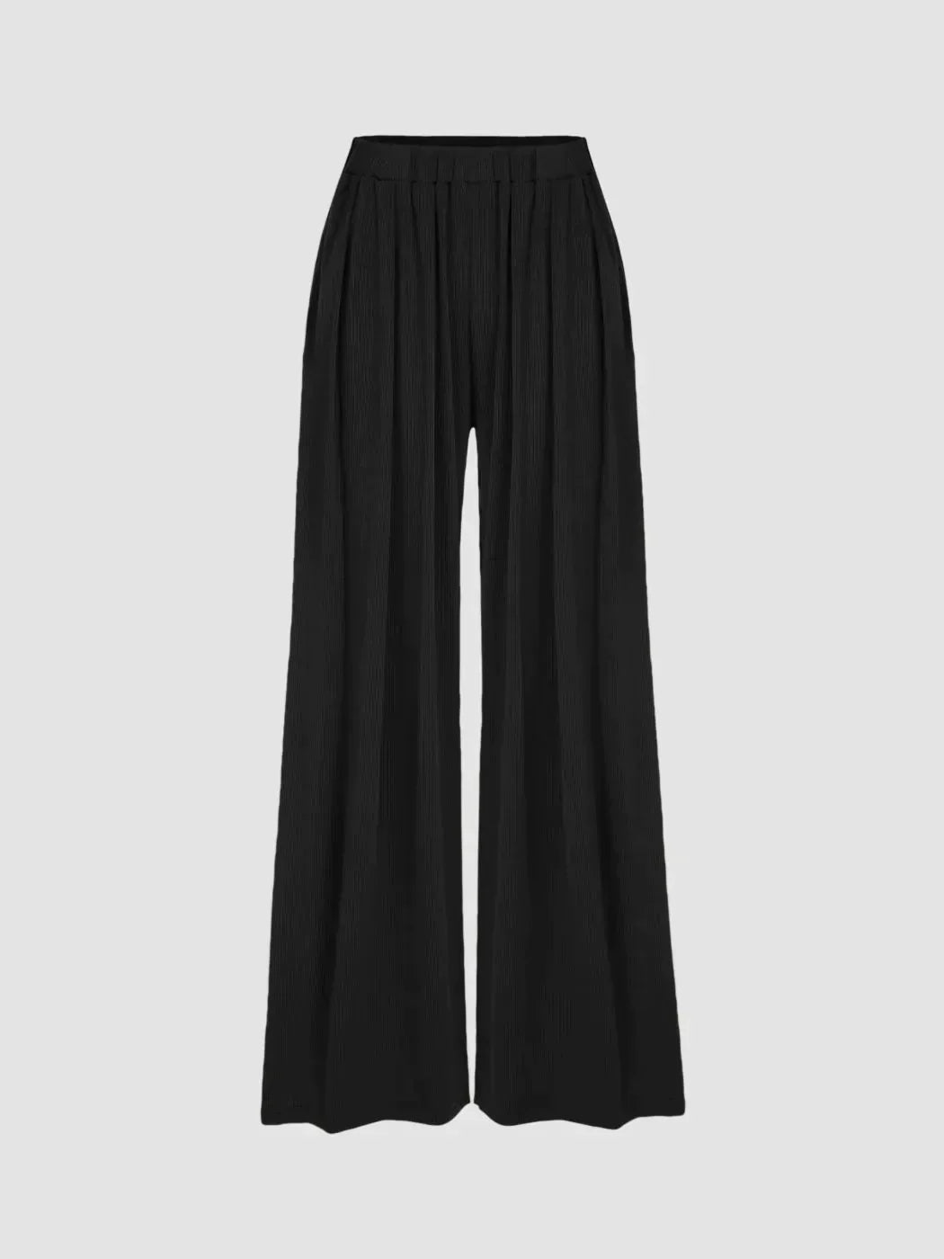 Broek met Hoge Elastiek en Wijde Pijpen