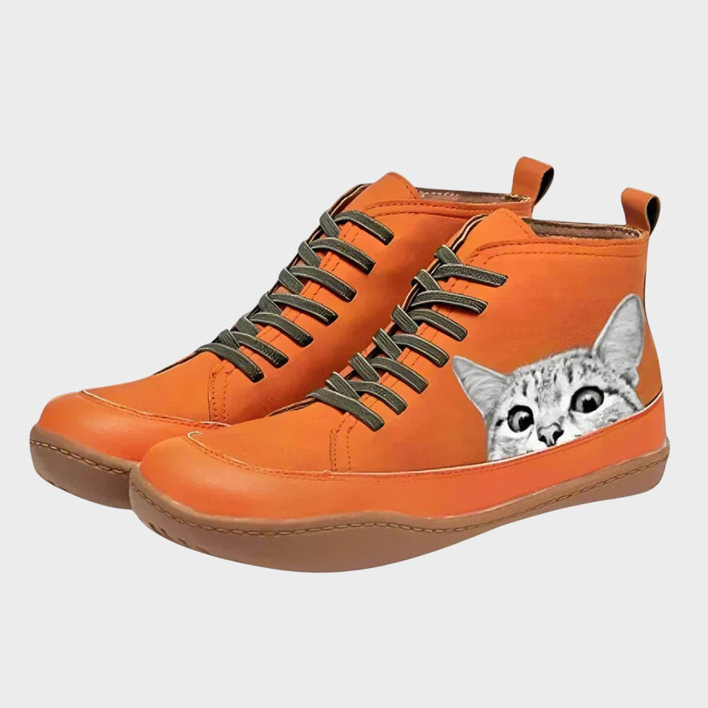 Felina - Leren laarzen voor kattenliefhebbers