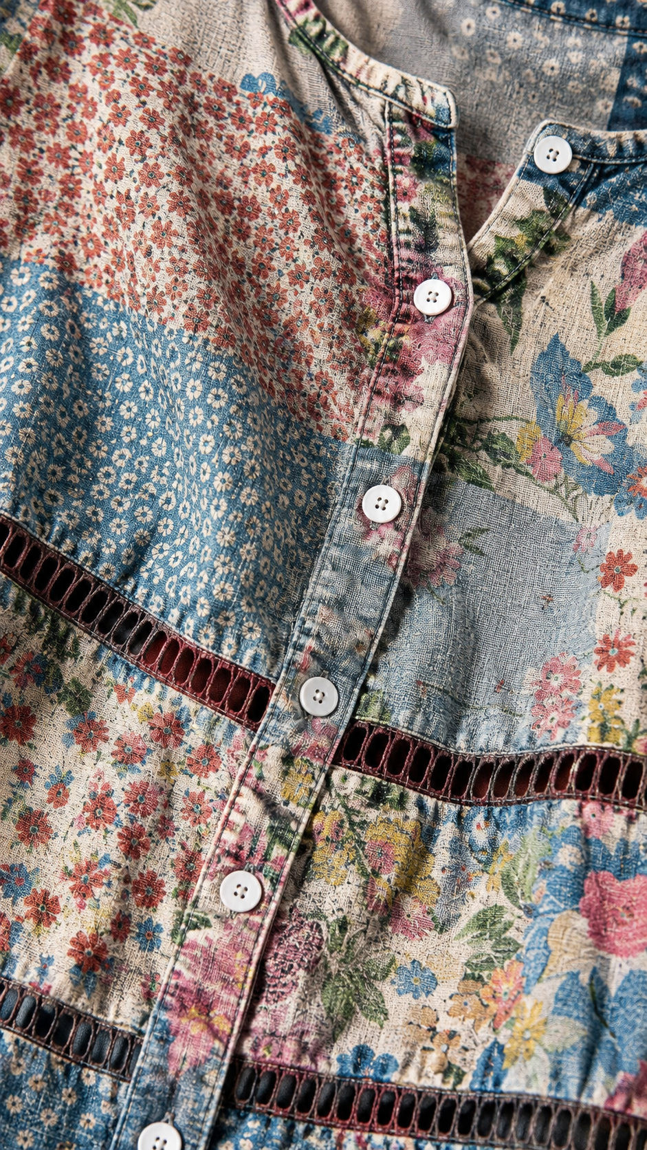 Anoukje | Vintage Bloemenprint Blouse