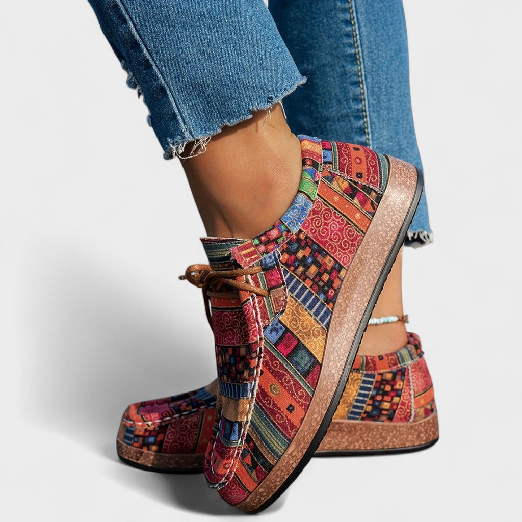 Jacinta - Kleurige Artistieke Sneakers