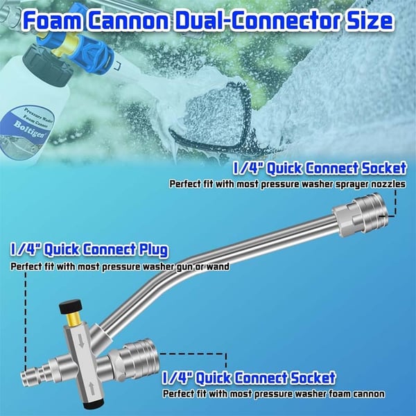 🎁2026 Nieuw binnen 50% KORTING💥Schuimkanon Dubbelconnector Accessoire