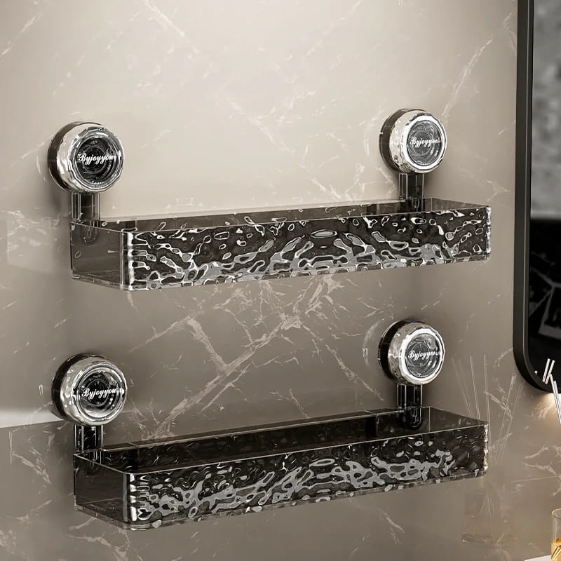🎁2026 Nieuw binnen 50% KORTING💥No-Drill Clear Wall Caddy: Boorvrije, verwijderbare, multifunctionele driehoek en rechthoek opslag