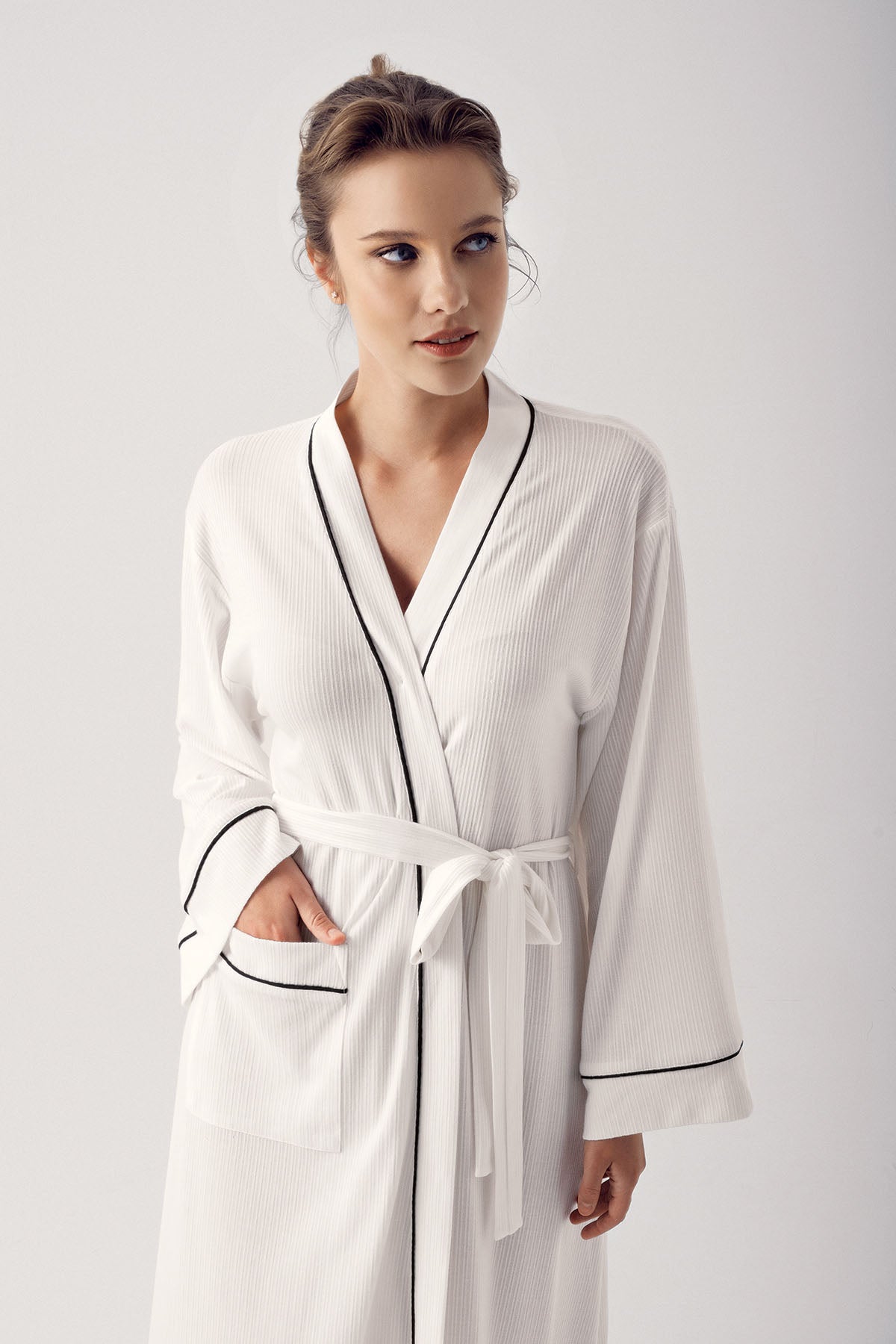 Double Breastfeeding 4-Piece Maternity-Nursing Set Ecru - 406209