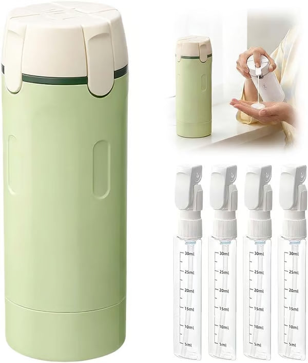 🎁2026 Nieuw binnen 50% KORTING💥🧴4-in-1 Hervulbare Reisflessen Set – Lekvrij, Compact & Georganiseerd: Perfect Voor Reizen/Vakantie!