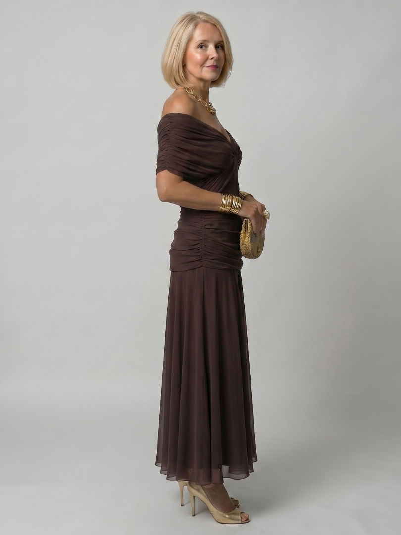 Evelina™ | Elegante Buikcamouflerende Maxi Jurk