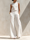 Ivonne | Elegante Set met Contraststiksels