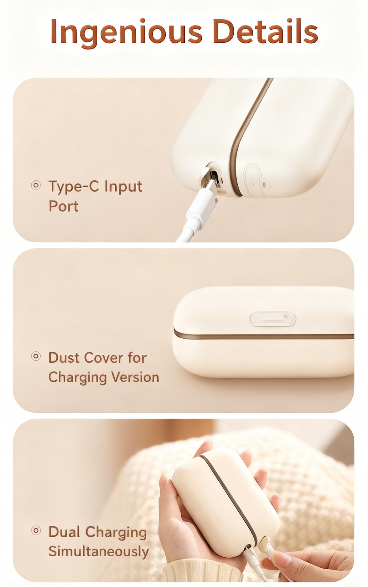 Nieuwe 2-in-1 magnetische oplaadbare handwarmers
