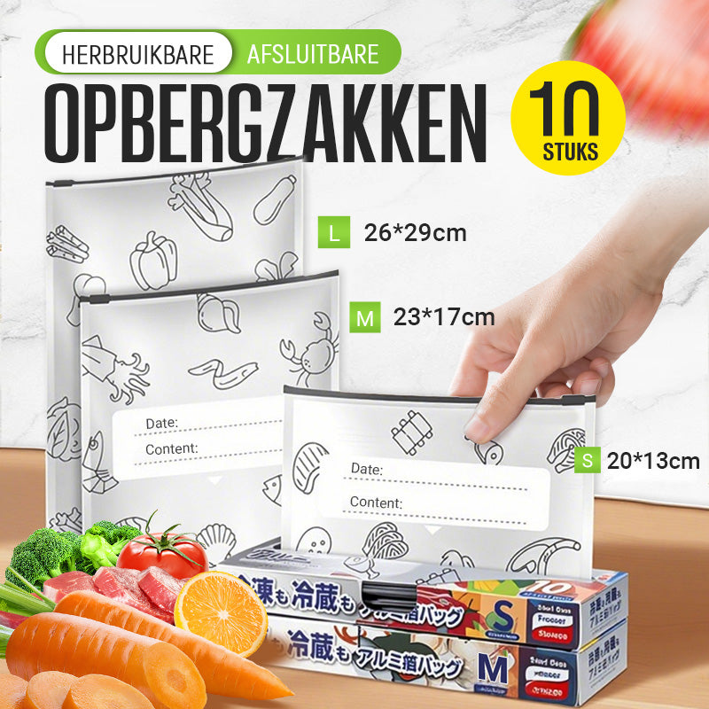 Herbruikbare aluminiumfolie verzegelbare opbergzakken