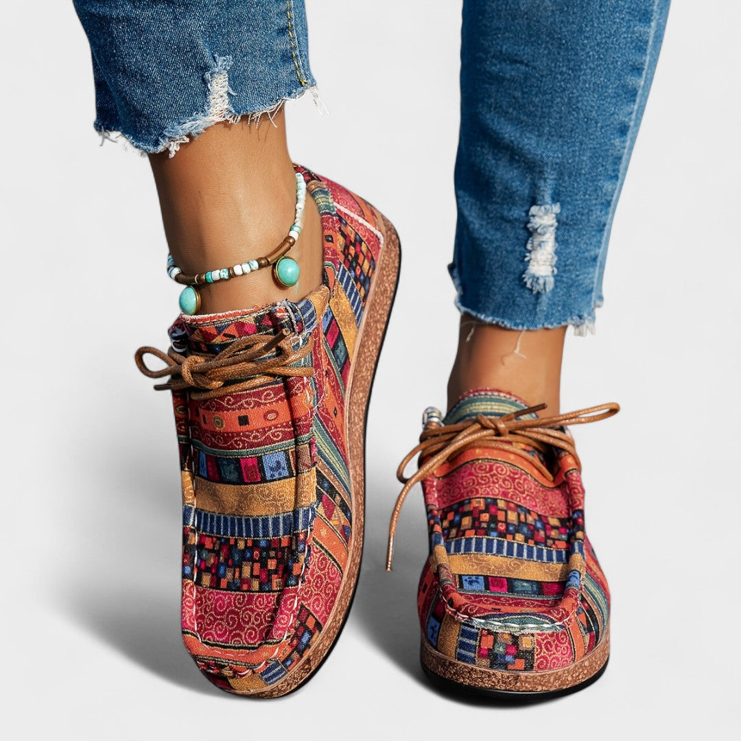 Jacinta - Kleurige Artistieke Sneakers