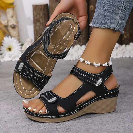 🎁2026 Nieuw binnen 50% KORTING💥 – Modieuze zomersandalen voor dames met sleehak en orthopedische sandalen