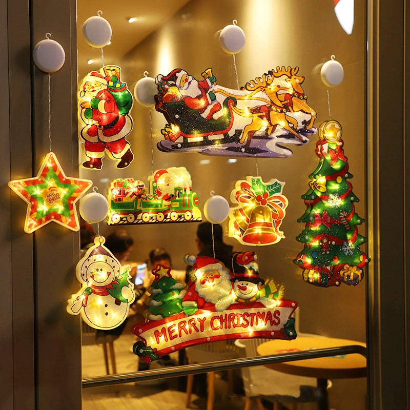 ⛄Kerstmis voorverkoop🎄 Kerstmis raamhangende lampjes💡