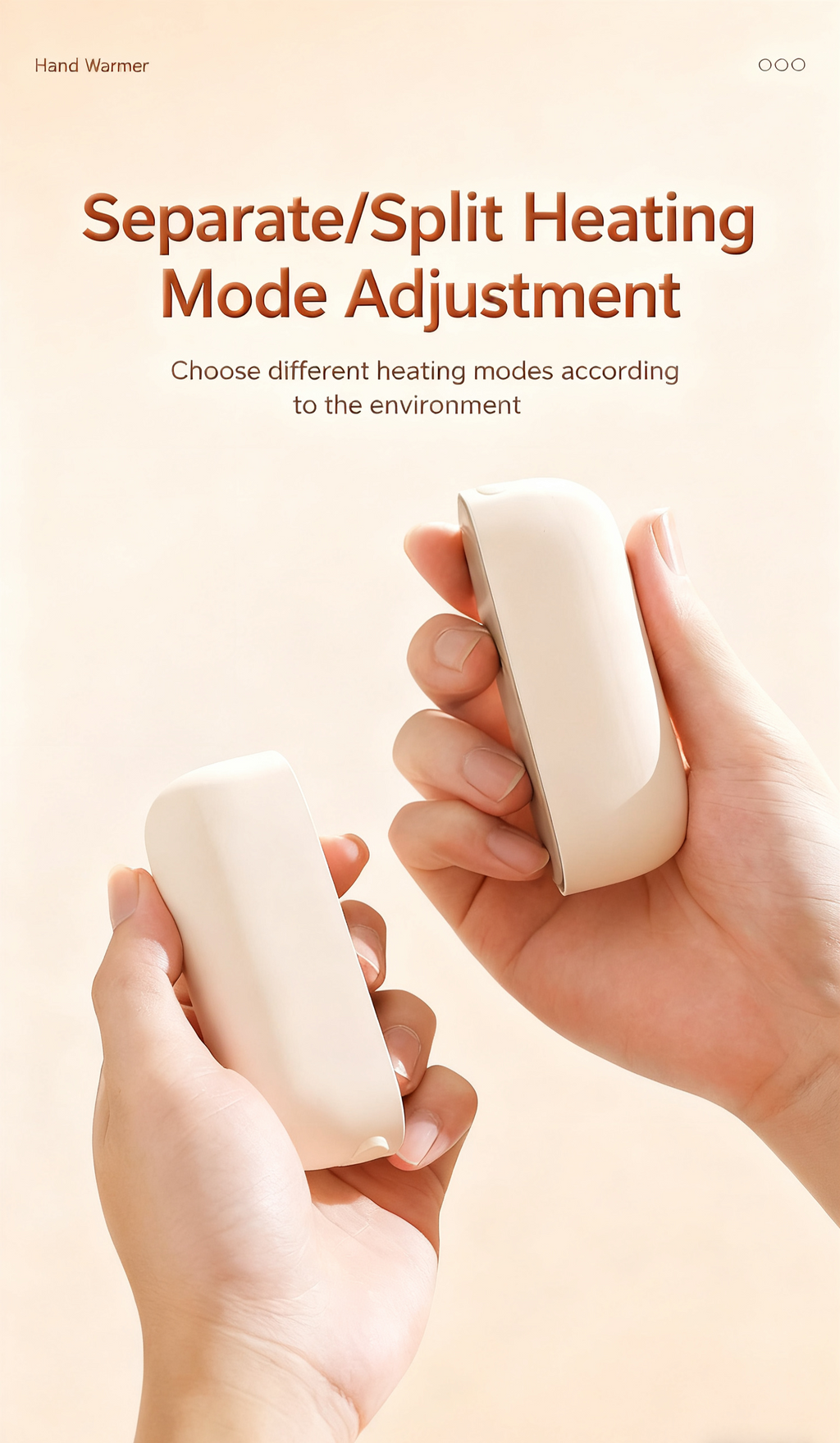 Nieuwe 2-in-1 magnetische oplaadbare handwarmers