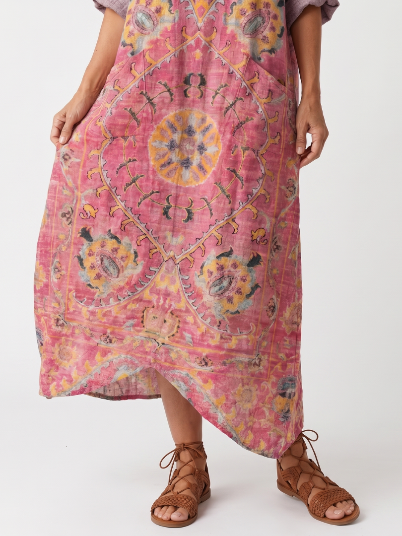 Tilda | Abstracte Print Relaxed Pocket Midi Dress