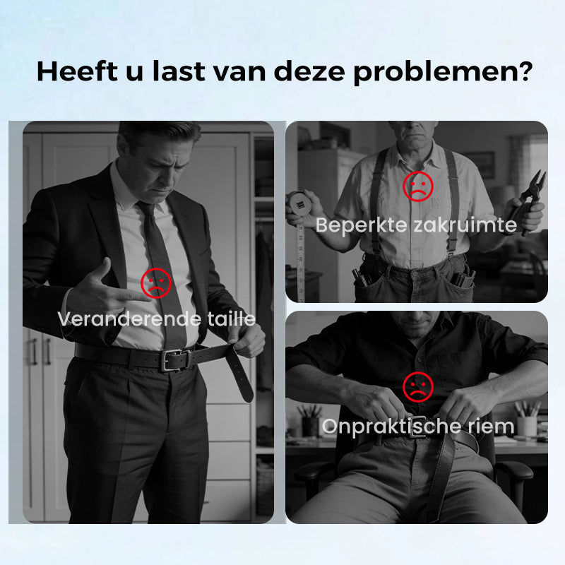 Elastische riem zonder gesp voor mannen en vrouwen