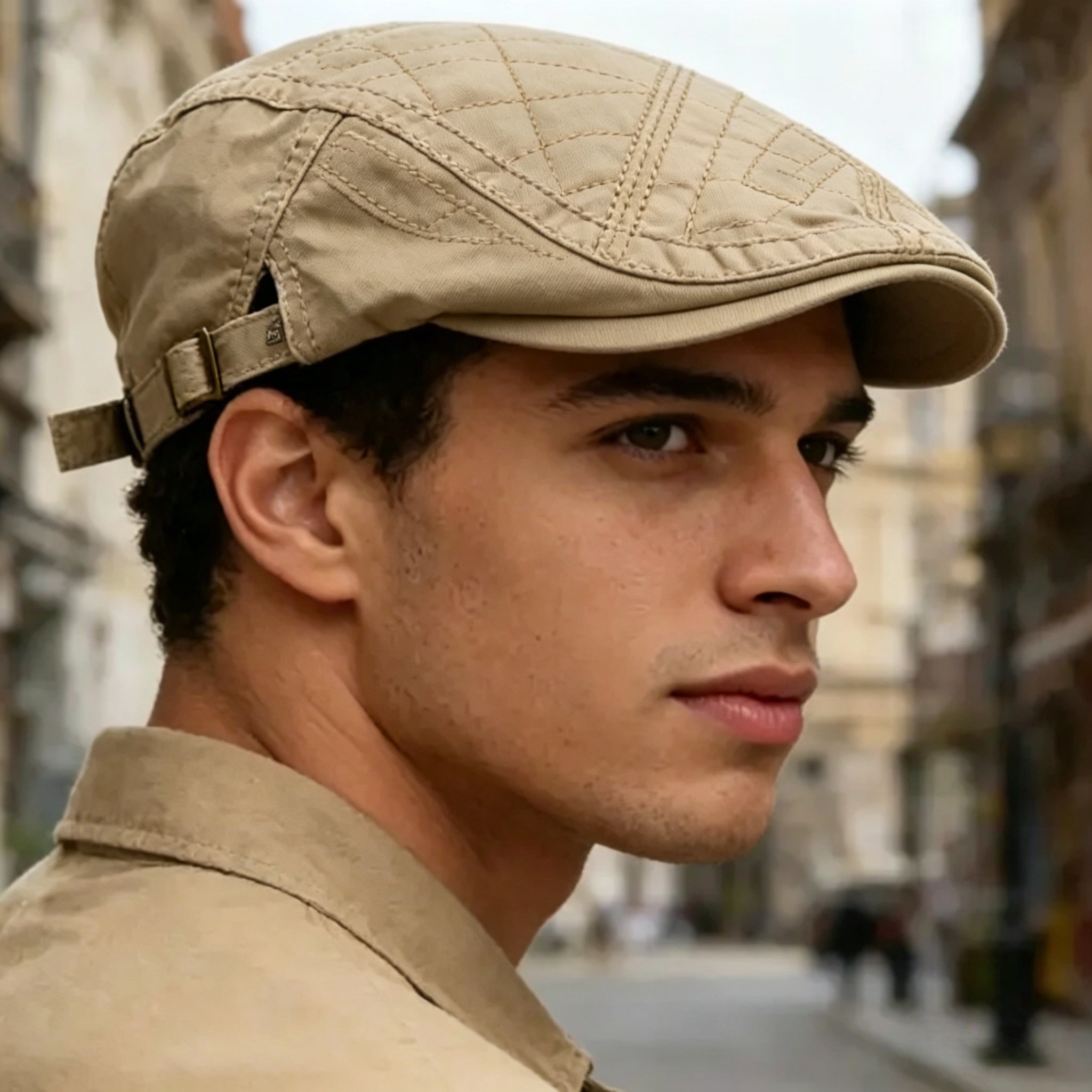 🔥Nieuwe klassieke platte pet voor heren, ademend & verstelbaar🧢