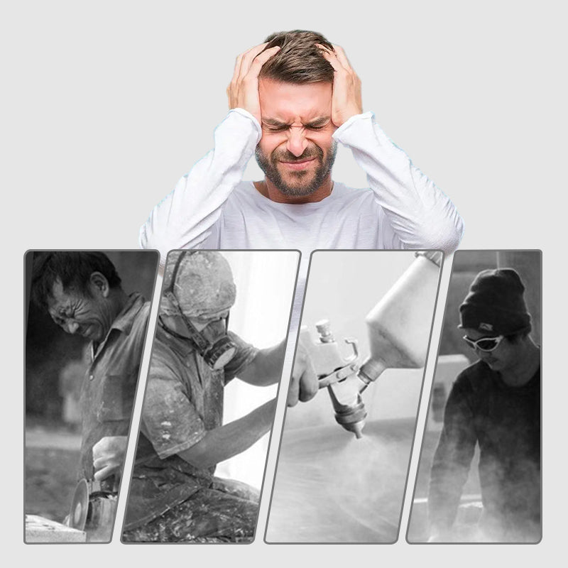 🔥Beperkte korting van 50%!🔥Geactiveerd koolstof antistof gasmasker met dubbele tank