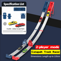 🔥 50% KORTING ! ✨ Dubbele Racebaan Set - 110cm Zwaartekrachtbaan, Eénknops Lancering, Spannend Ouder-kind Spel 🚗⚡