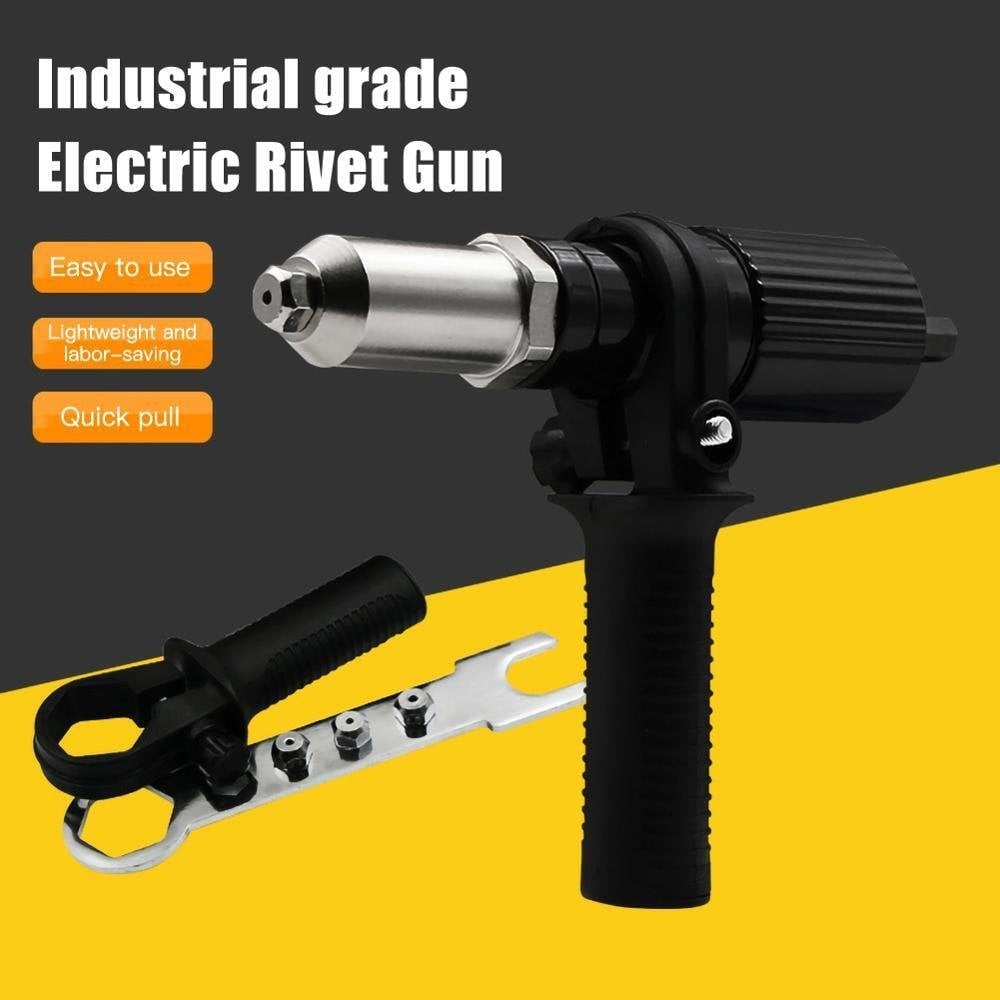 🔥Nieuw binnen 50% KORTING🎁 Professionele klinknagelpistooladapterset met 4 verschillende bijpassende mondstukbouten