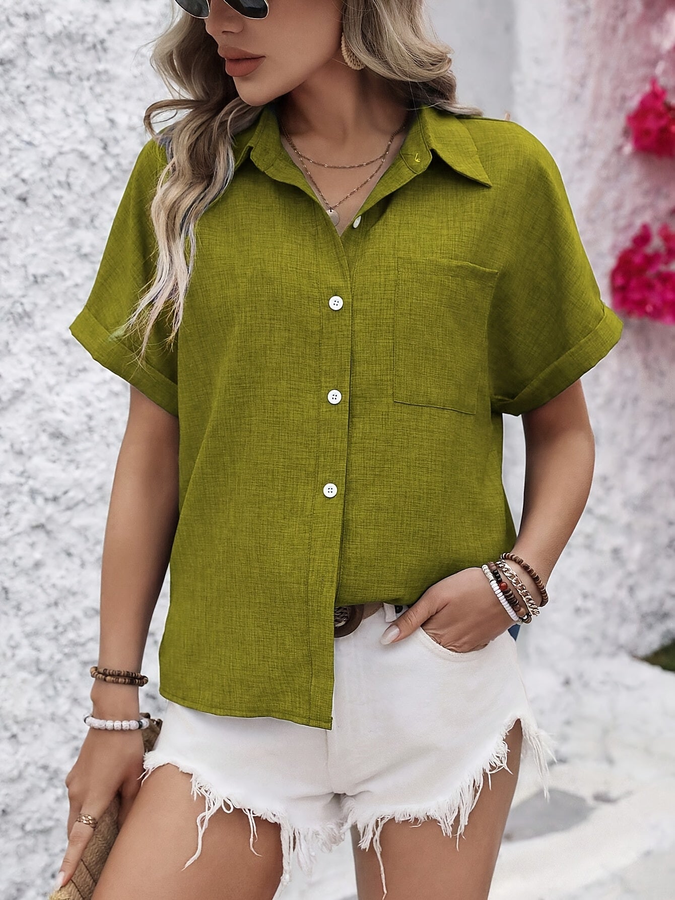 Lobke | Comfortabele Korte Mouwen Blouse