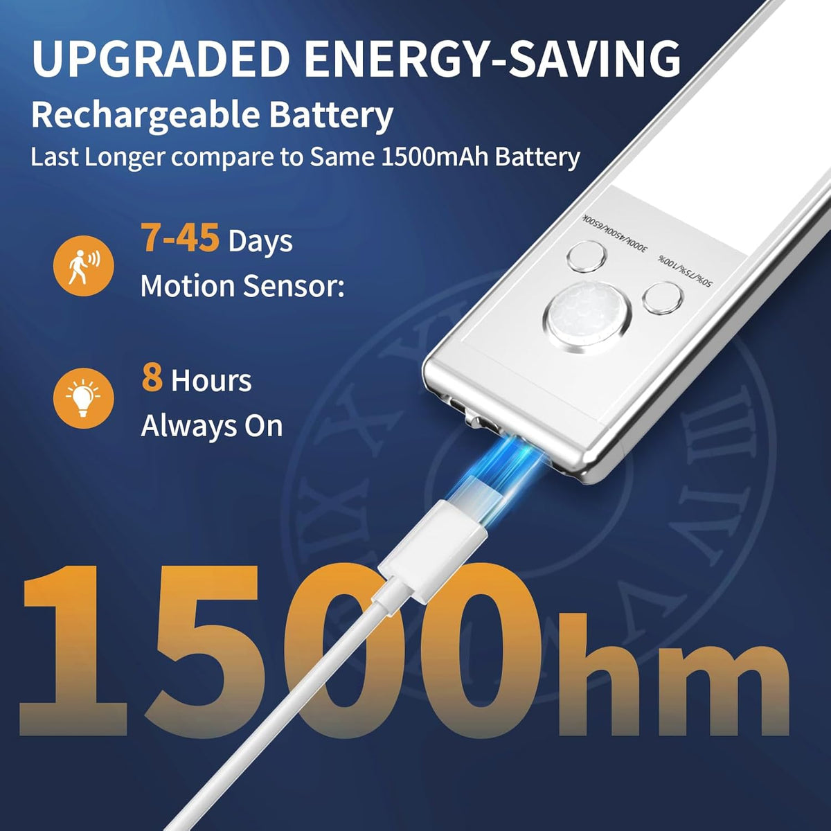 🏆 Hot Sale - 50% KORTING 🔥3-kleuren verlichting Punch-free Smart Sensor magnetische oplaadbare LED-lampjes