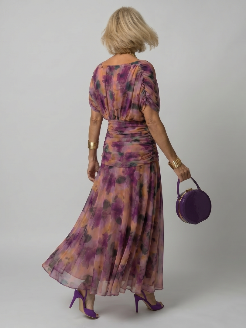 Evelina™ | Elegante Buikcamouflerende Maxi Jurk