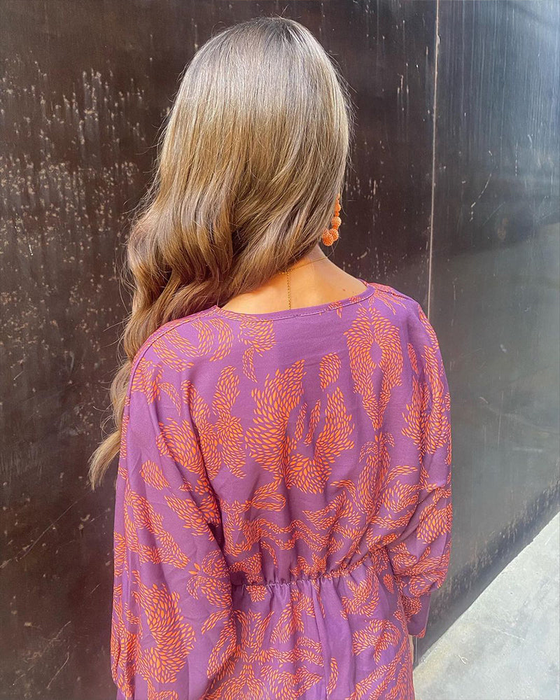 Celeste | Midi Jurk Elegante Bloemen