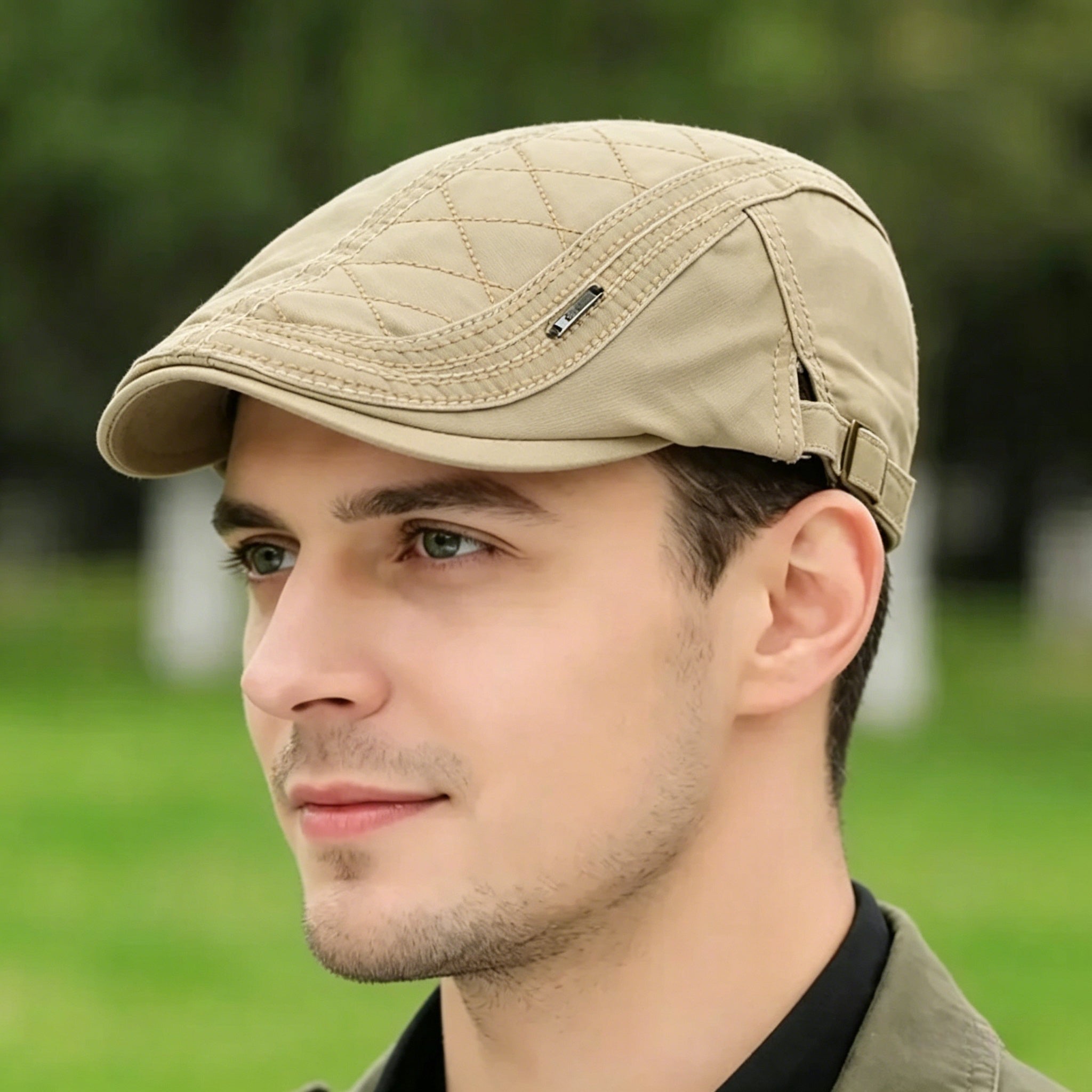 🔥Nieuwe klassieke platte pet voor heren, ademend & verstelbaar🧢