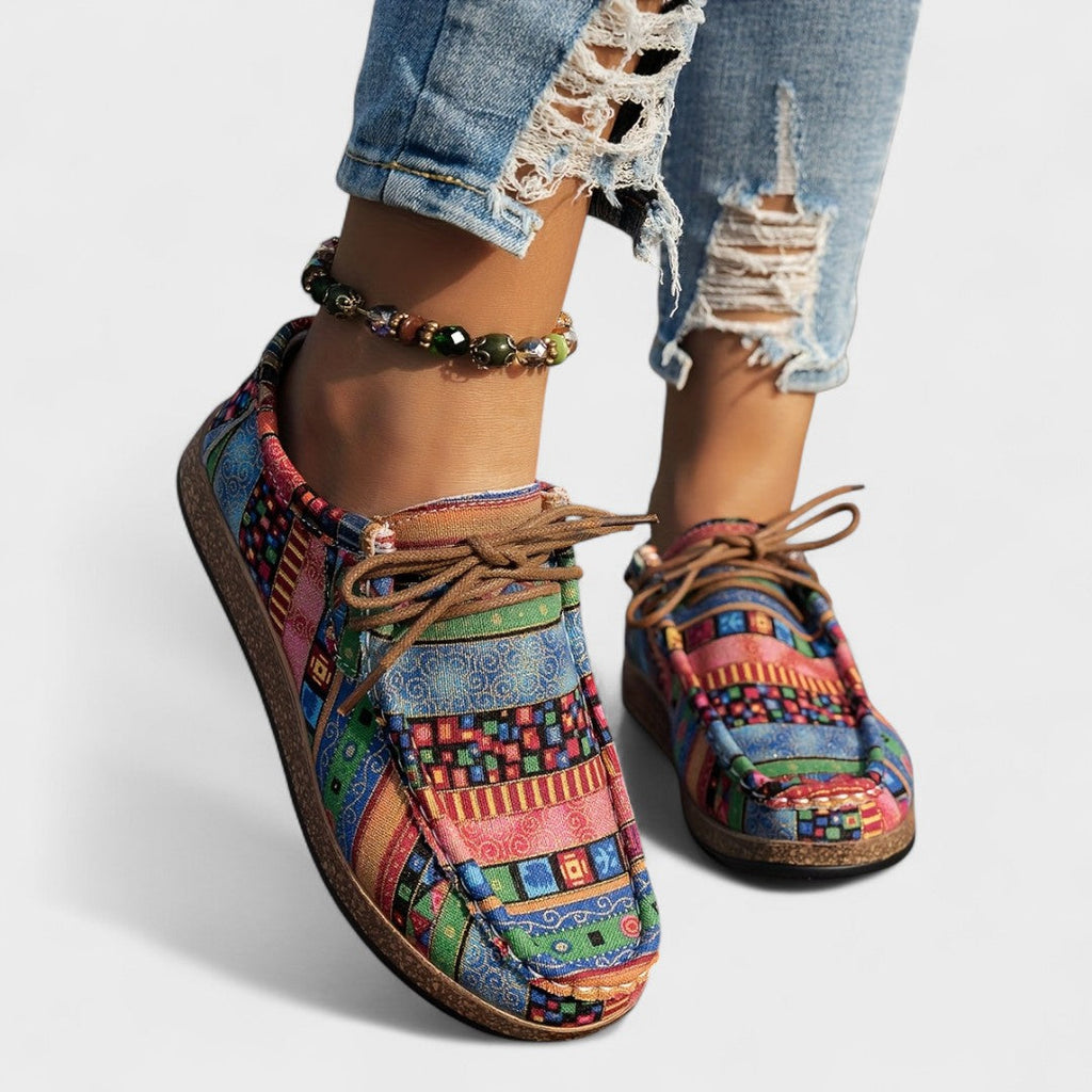 Jacinta - Kleurige Artistieke Sneakers