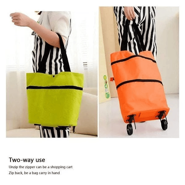 🔥HOT SALE 50% UIT🔥2-in-1 boodschappentas Opvouwbare groene tas