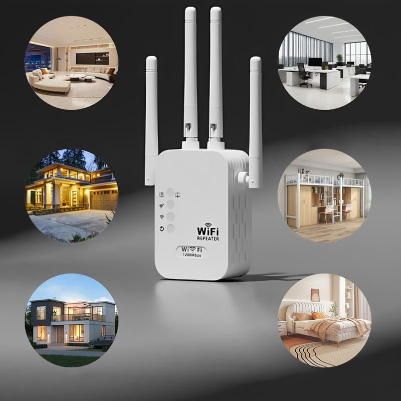 🔥 Black Friday: 55% korting! WiFi-versterker 2025 – 1200 Mbps, dual-band, dekt 930 m² & 50 apparaten 📶🎄