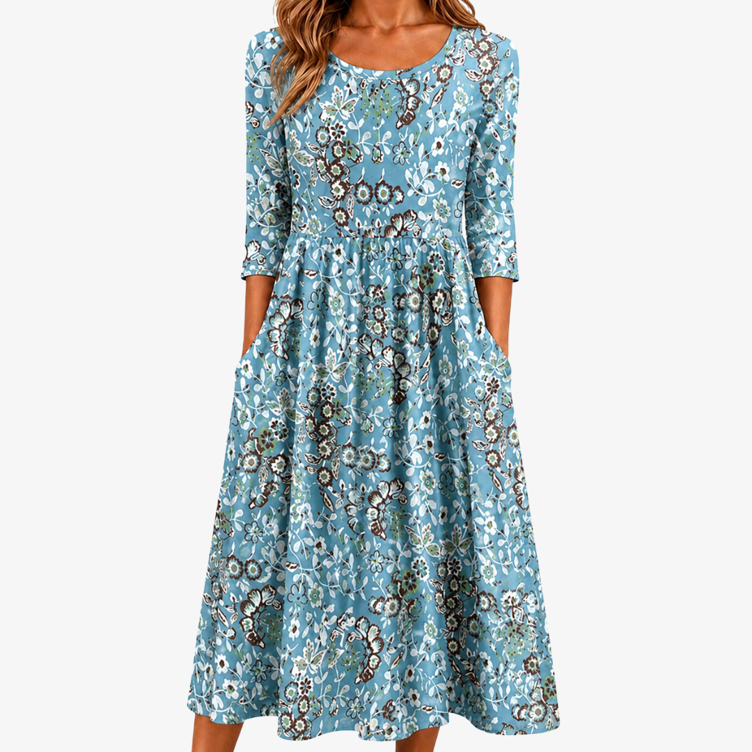 Kusttuin Pocket Maxi Jurk
