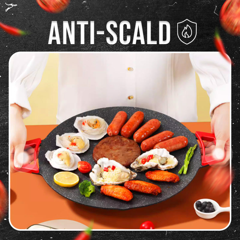 🍳Kwaliteit leven🍳Anti-aanbak elektrische grillpan voor binnen