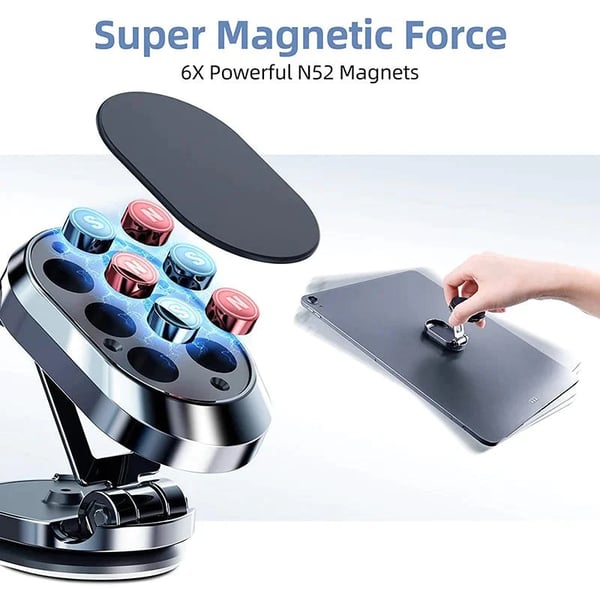 🔥🎁2024 nieuw jaar hete verkoop🎁 49% UIT🔥 Alloy opvouwbare magnetische auto telefoonhouder