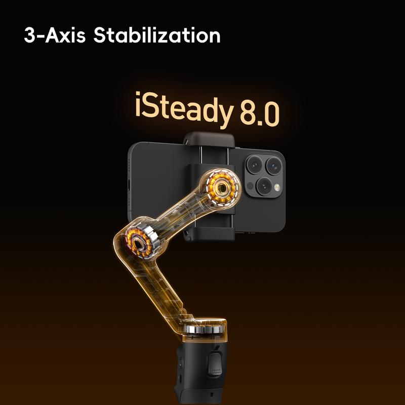 3-assige opvouwbare mobiele gimbalstabilisator