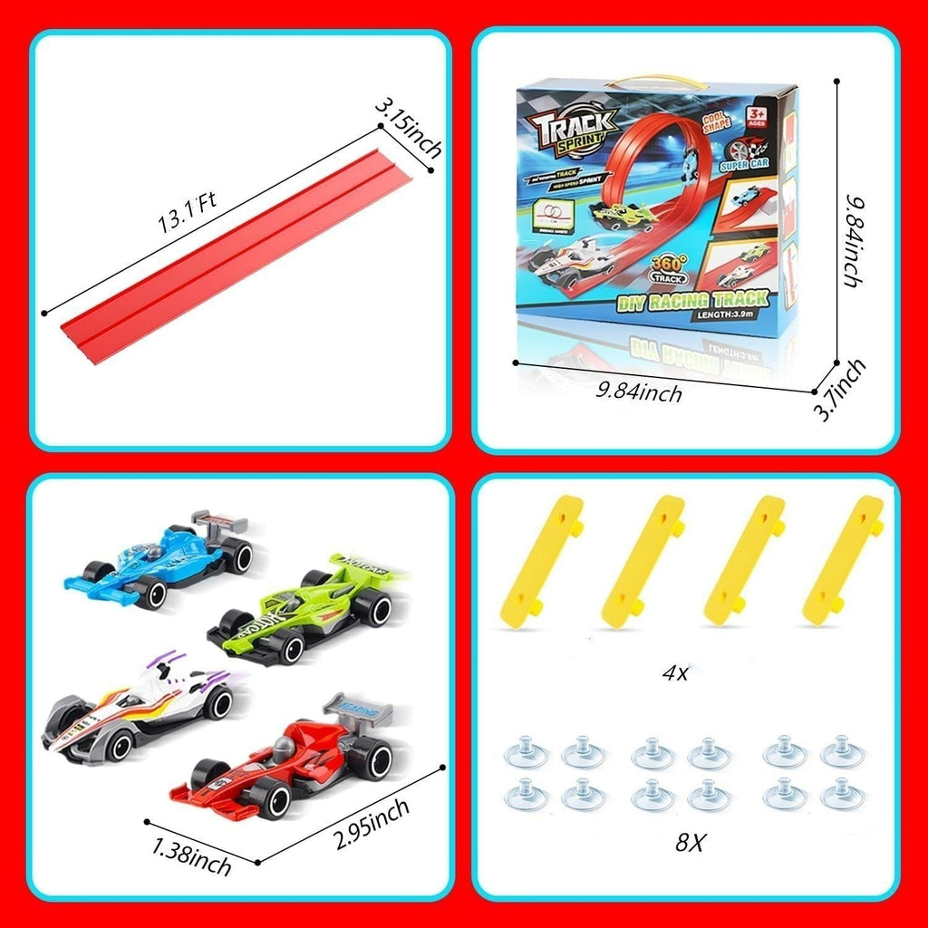 Doe-het-zelf Hot Wheels Racebaan Racetoyspeelgoed 🚗✨