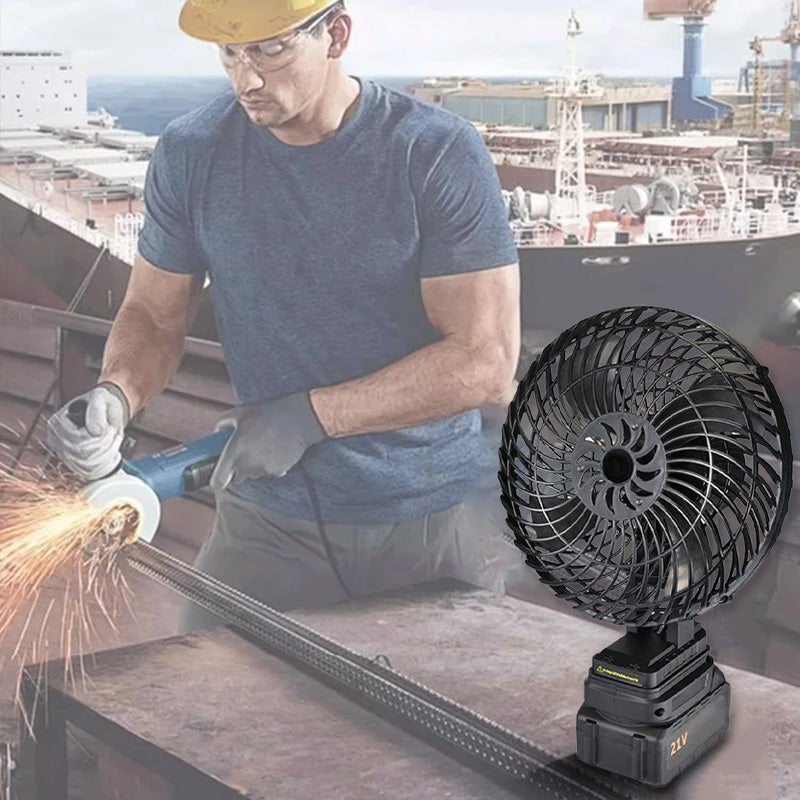 🎁2026 Nieuw binnen 50% KORTING💥8 inch batterijgevoede campingventilator voor buiten