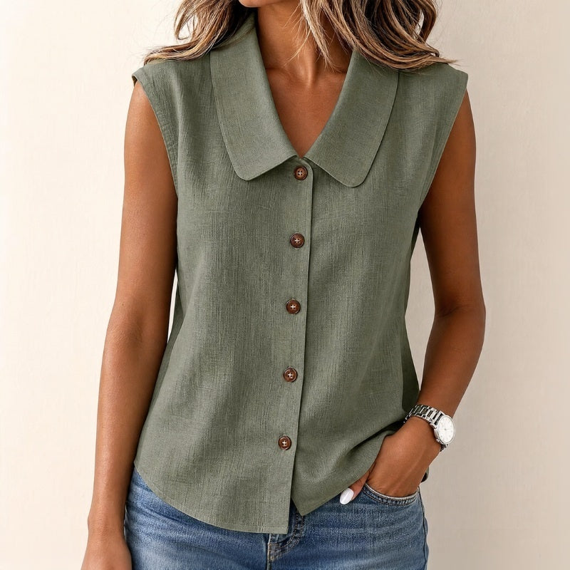 Cynthia | Comfortabele Blouse met Kraag