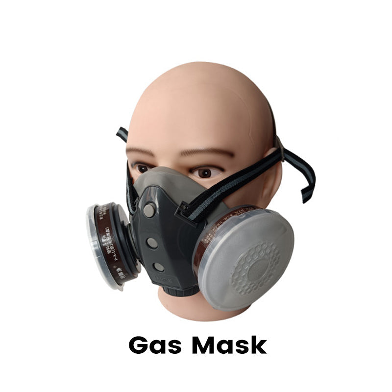 🔥Beperkte korting van 50%!🔥Geactiveerd koolstof antistof gasmasker met dubbele tank