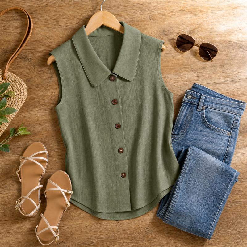Cynthia | Comfortabele Blouse met Kraag