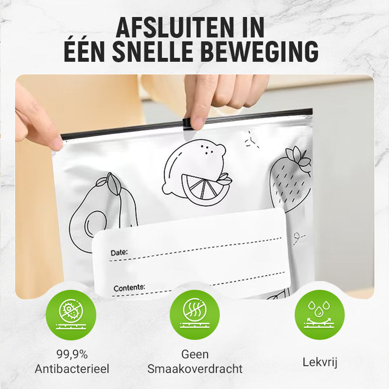 Herbruikbare aluminiumfolie verzegelbare opbergzakken
