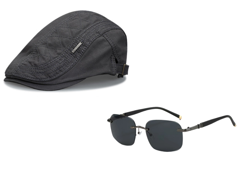 🔥Nieuwe klassieke platte pet voor heren, ademend & verstelbaar🧢