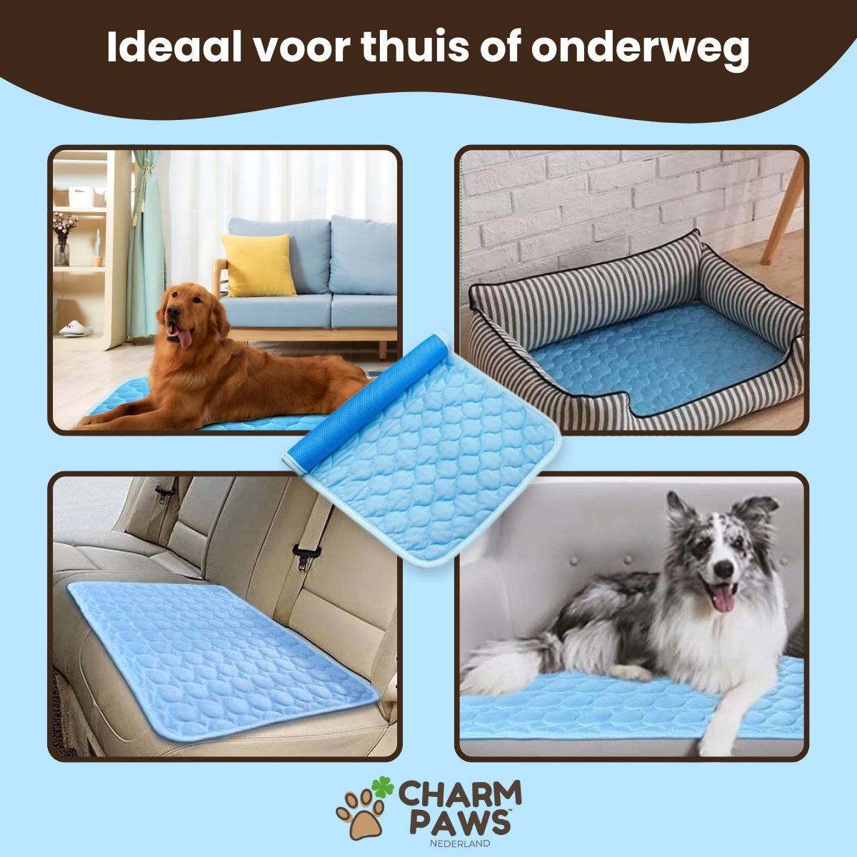 CharmPaws® IcyNap - Zelfkoelende Ligmat voor Huisdieren