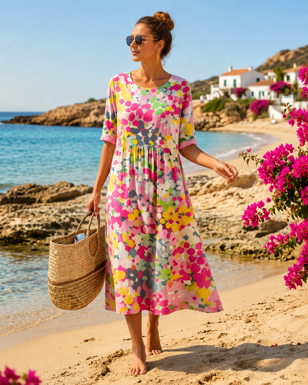 Zara™ | Gebloemde Buikcamouflerende Zomerjurk