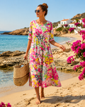 Zara™ | Gebloemde Buikcamouflerende Zomerjurk