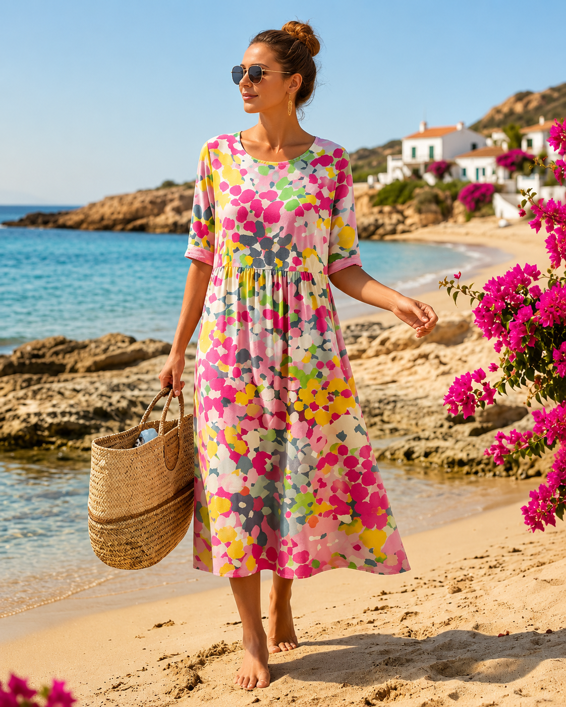 Zara™ | Gebloemde Buikcamouflerende Zomerjurk