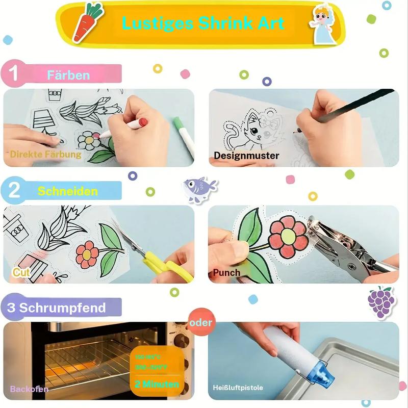 🎁2026 Nieuw binnen 50% KORTING💥DIY Shrinky Dinks sleutelhangerset, kunstactiviteiten voor kinderen en feestartikelen