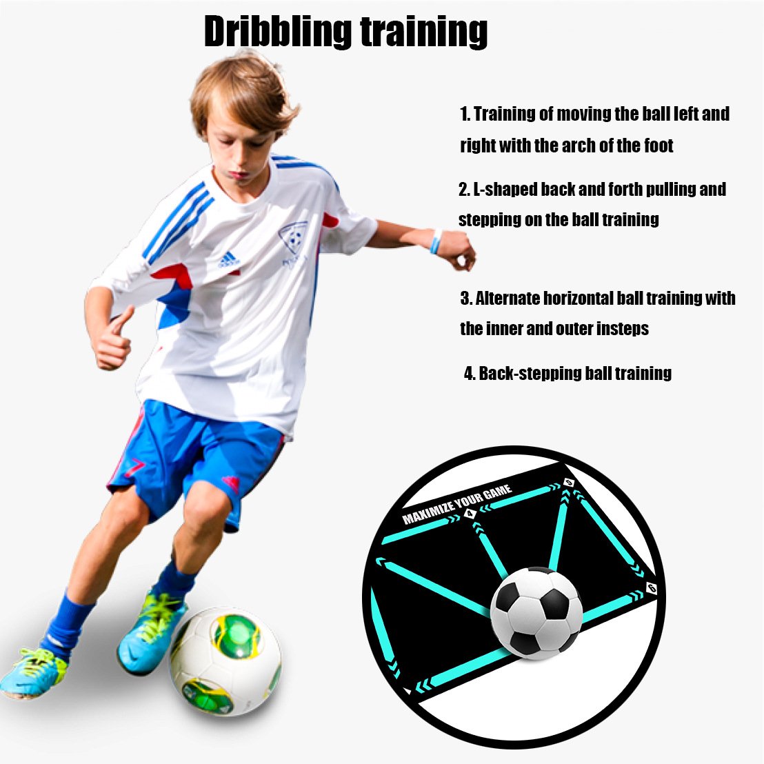 🎅LAATSTE DAG UITVERKOOP 50% KORTING - ⚽Voetbalmat voor alle niveaus Antislip Geluidsarm