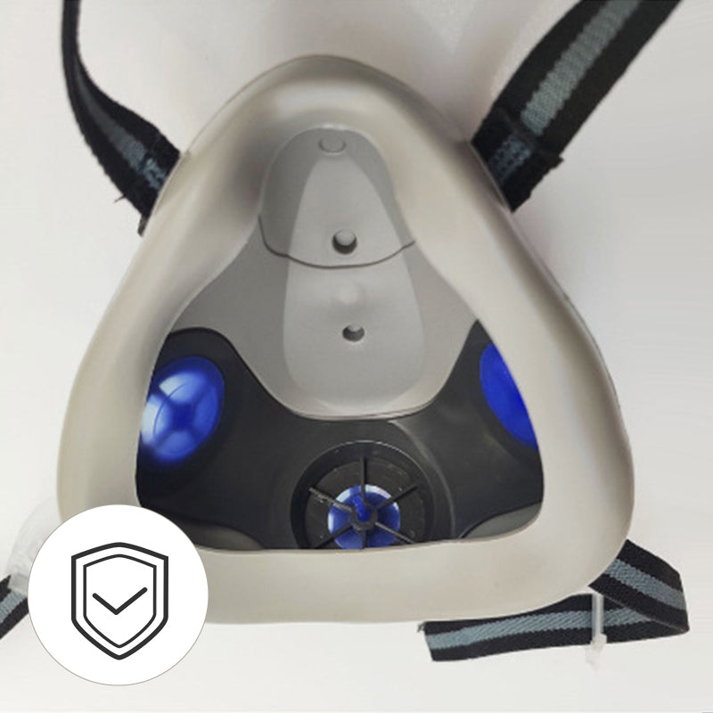 🔥Beperkte korting van 50%!🔥Geactiveerd koolstof antistof gasmasker met dubbele tank